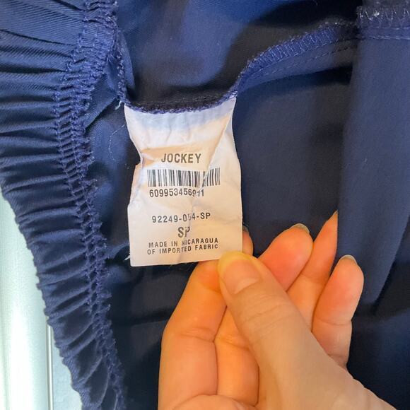 Jockey Women Scrub Pants size S (P) Full Length Straight Leg Elastic Waist Blue - Picture 7 of 12